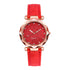 Korean Rhinestone Rose Gold Watch Female Belt Clock Watch